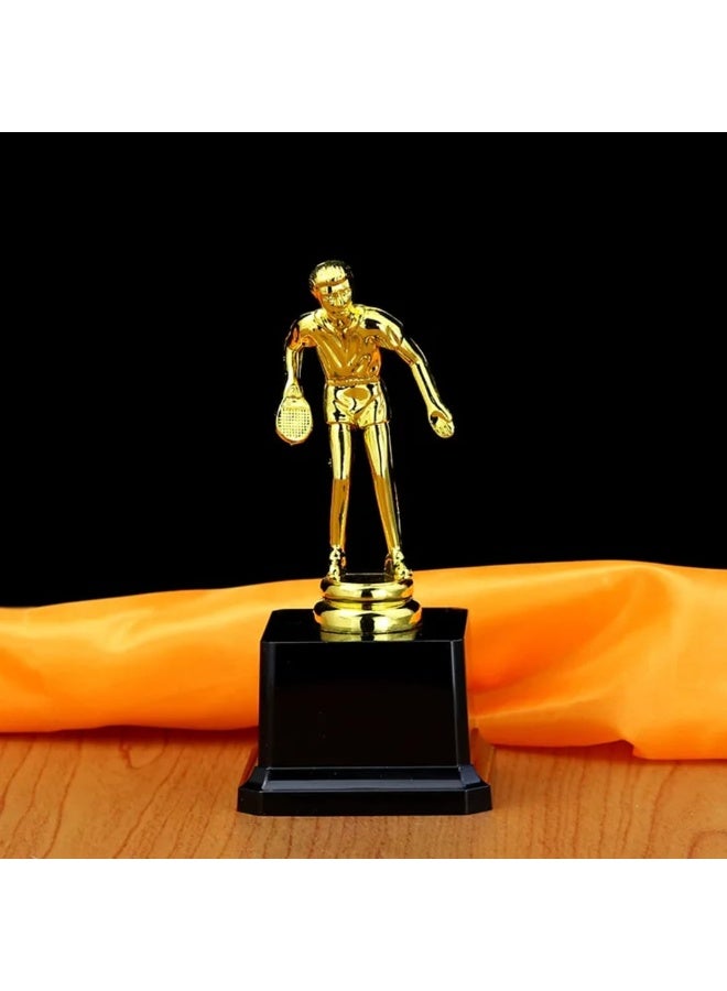 Gold Table Tennis (Ping Pong) Championship Cup with Deluxe Base - Table Tennis Player Statue, Perfect Height for School and Sports Awards and Rewards - Image 5